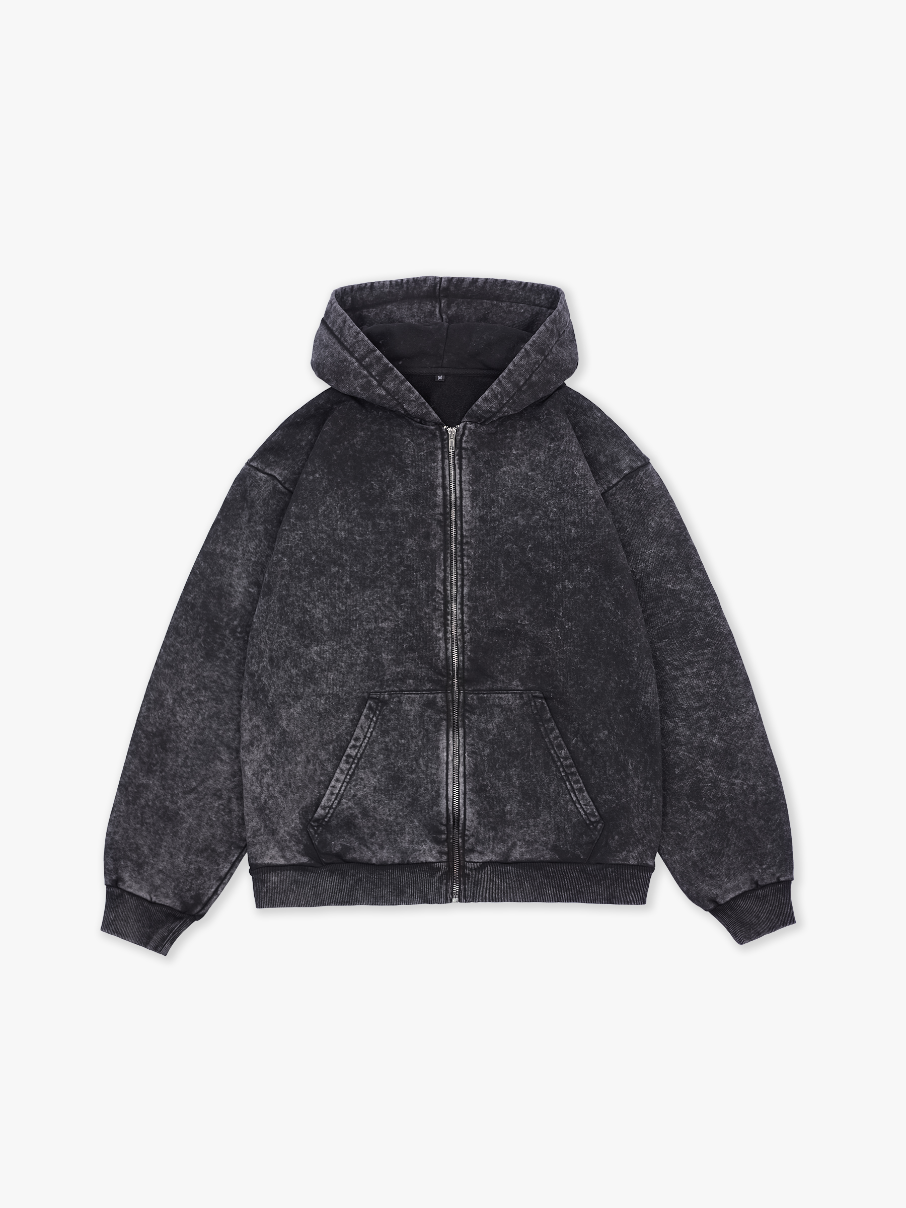 Худи зип Garment dyed 380 г 