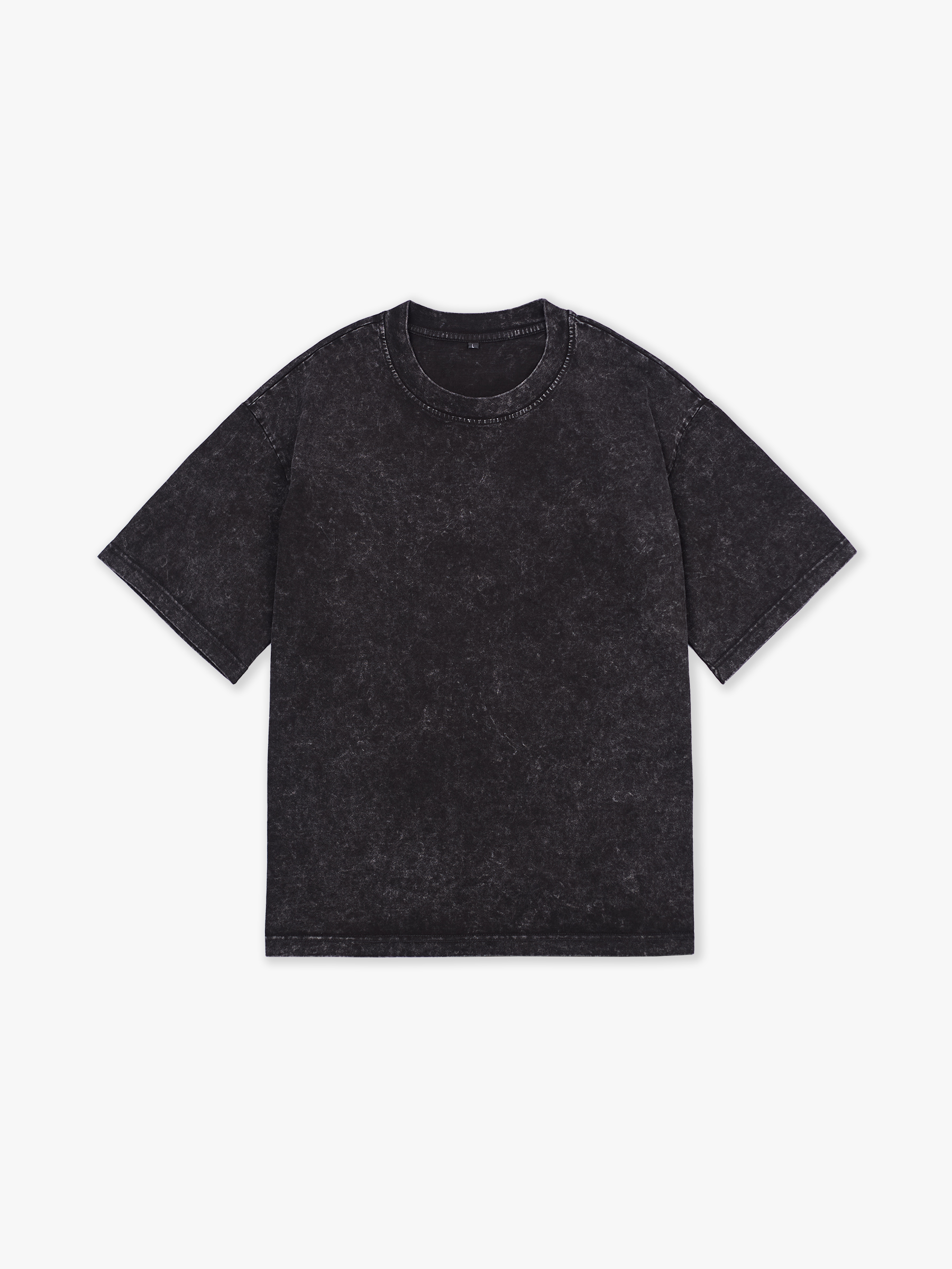 Футболка (черный) Garment dyed 230 г