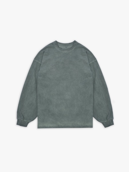 Лонгслив крашенный (темно-зеленый) 230 г