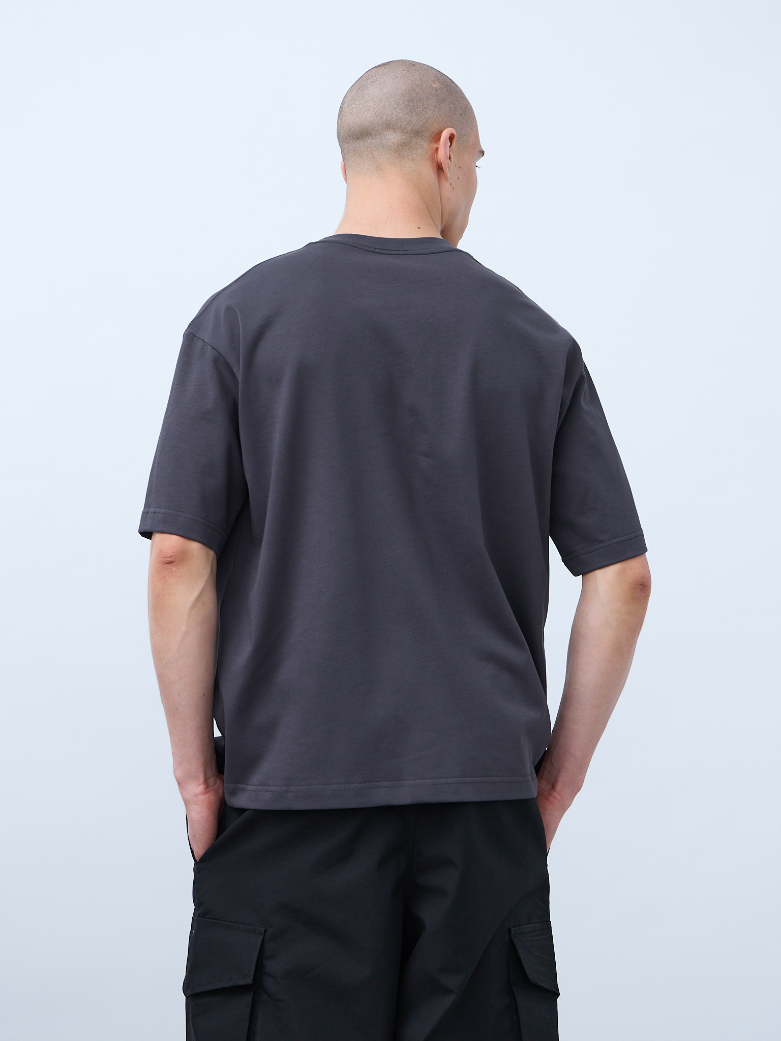 Футболка оверсайз (графит) 230 г