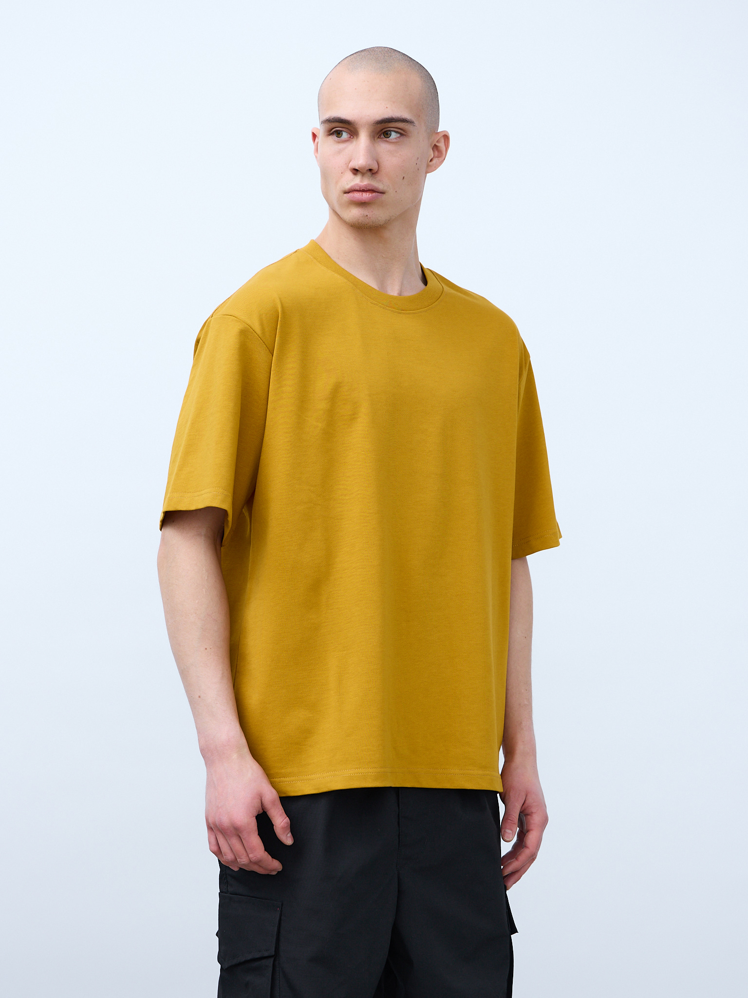 Футболка оверсайз (горчичный) 230 г