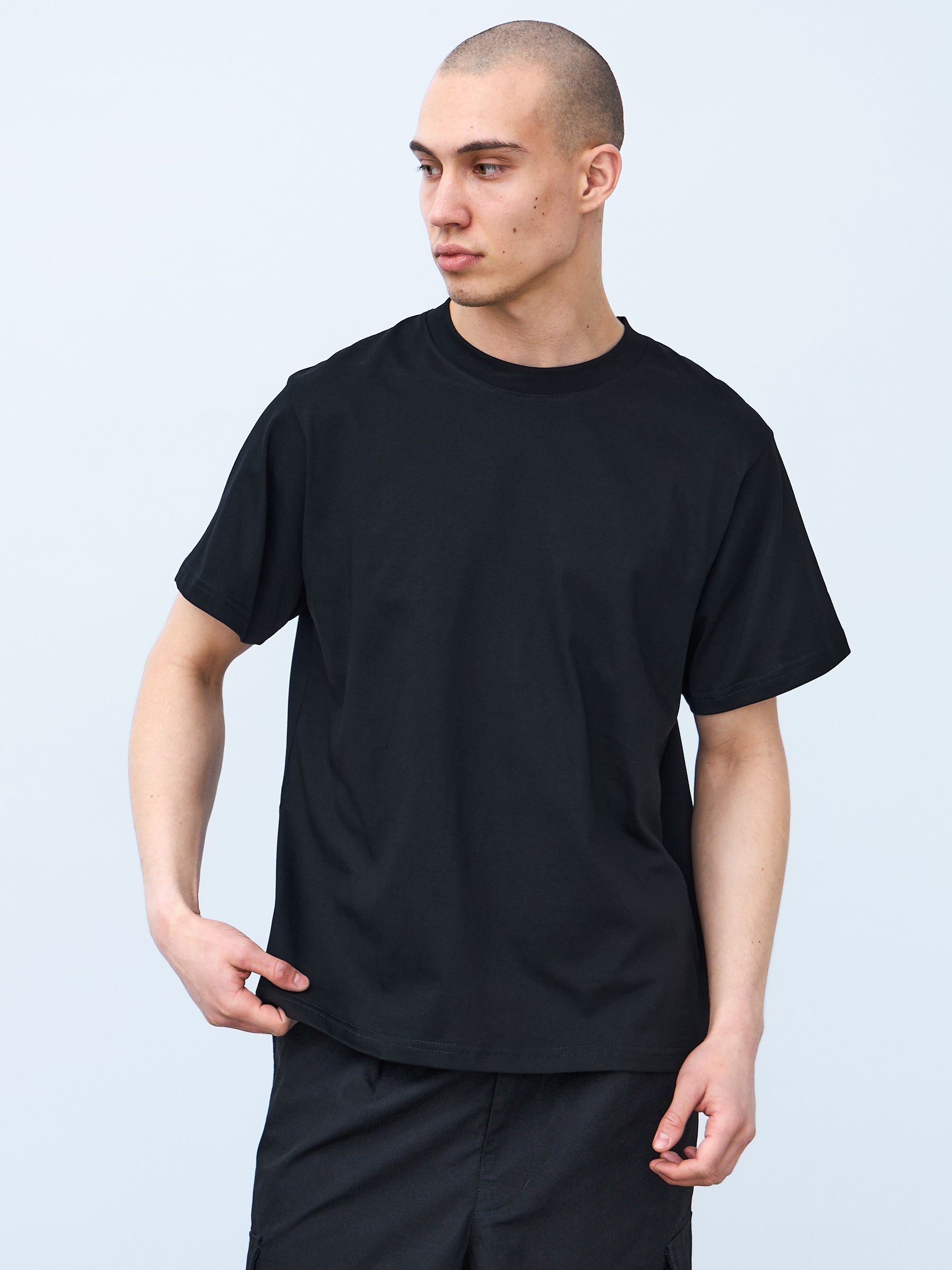 Футболка стандарт (черный) 190 г