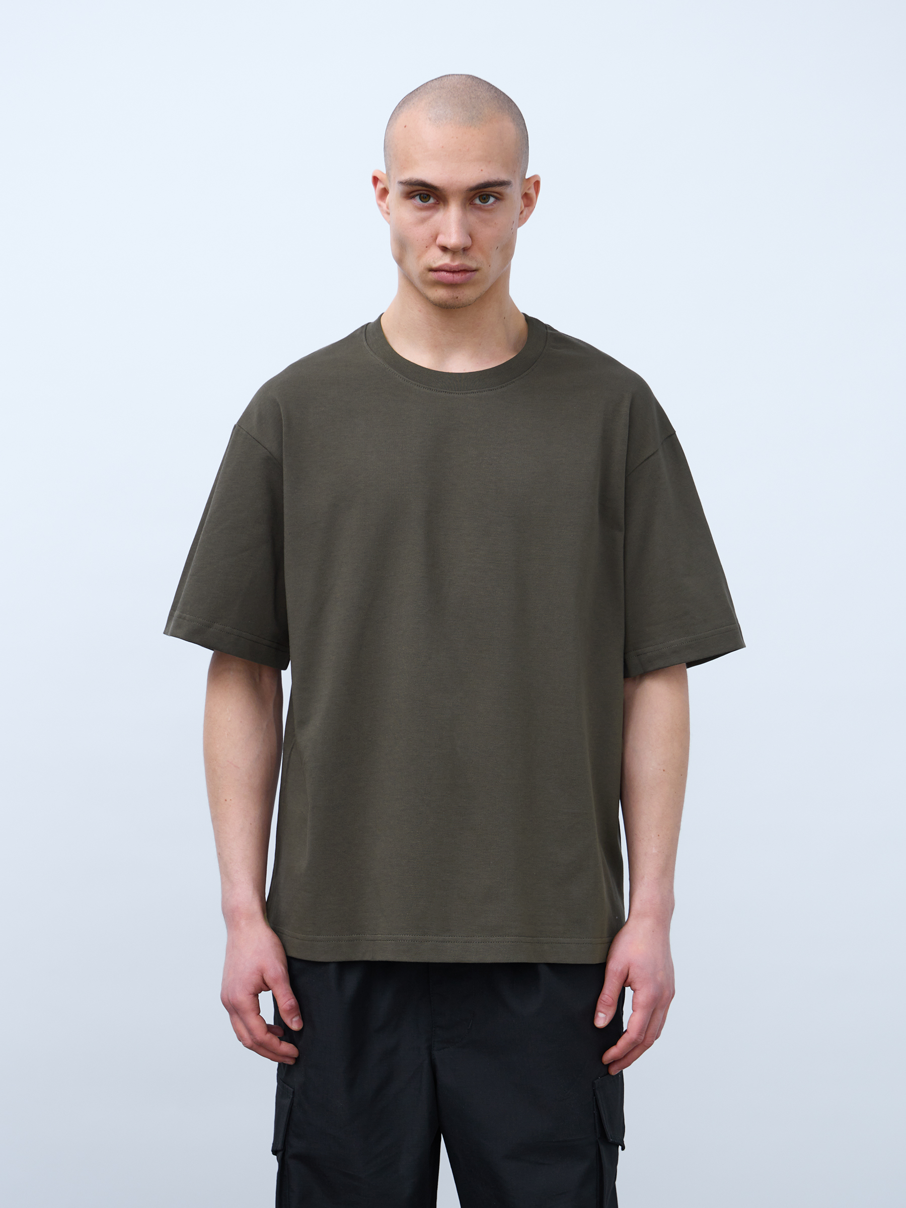 Футболка оверсайз (хаки) 230 г