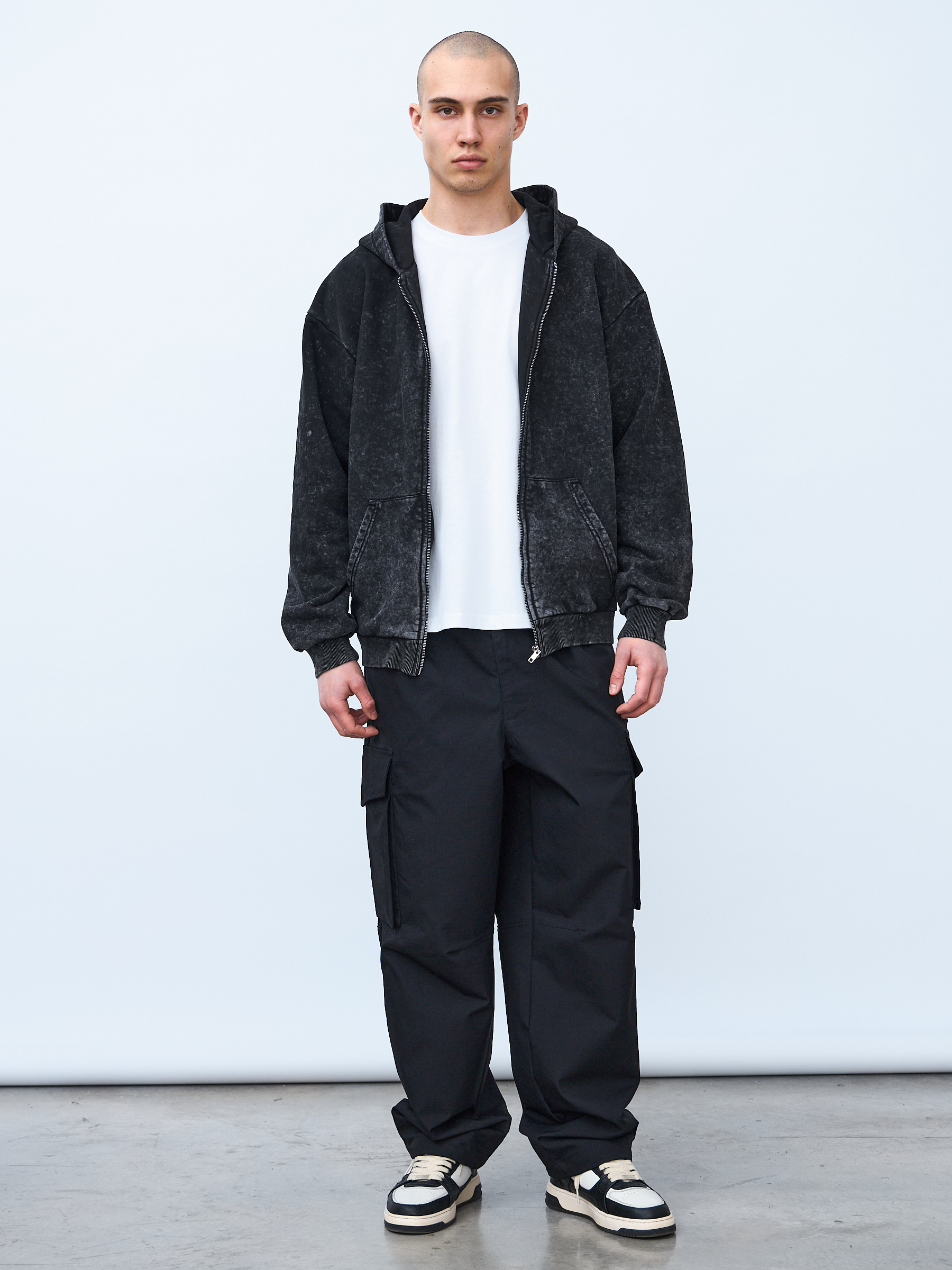 Худи зип Garment dyed 380 г 