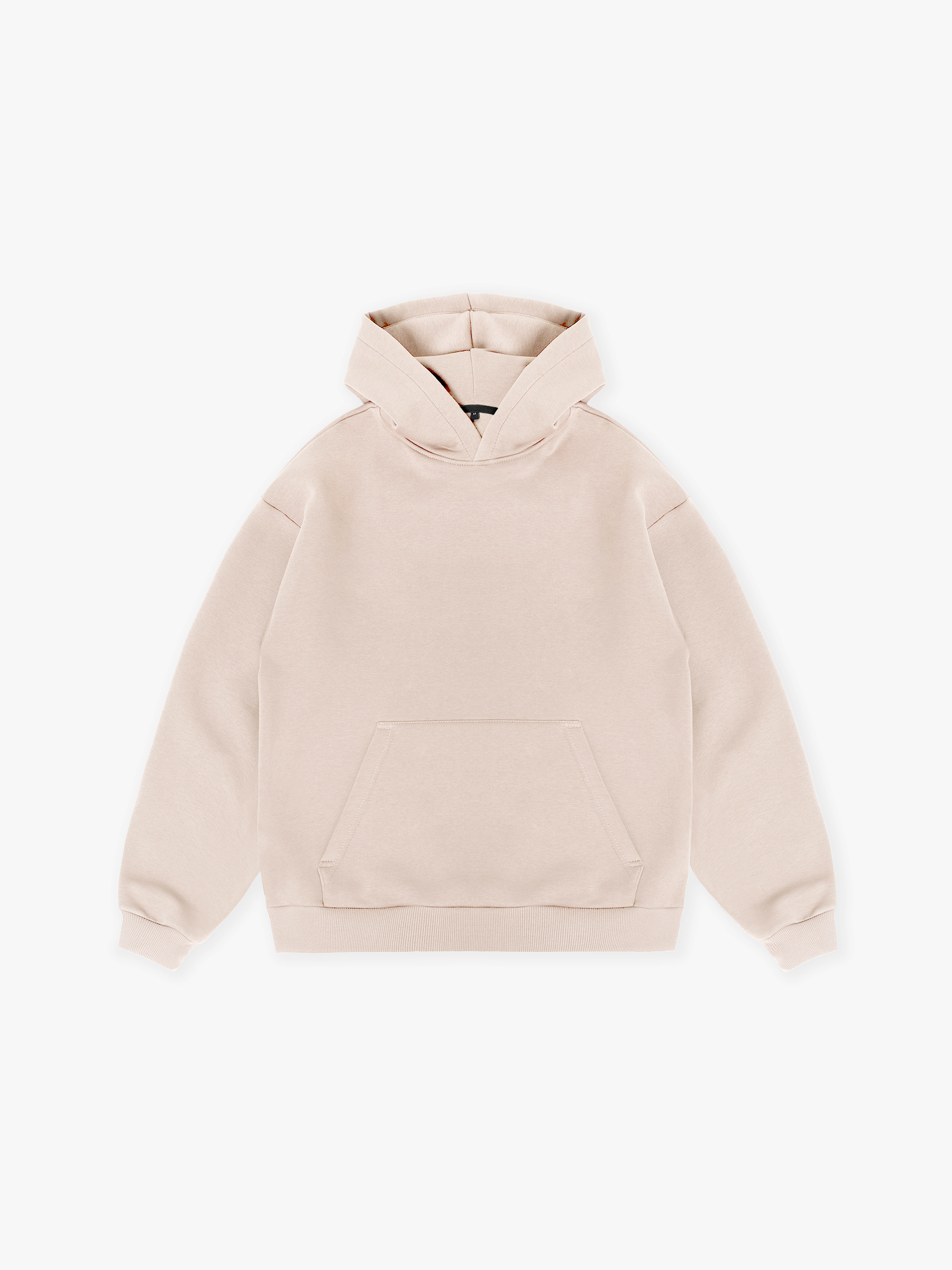 Худи оверсайз с начёсом (бежевый)