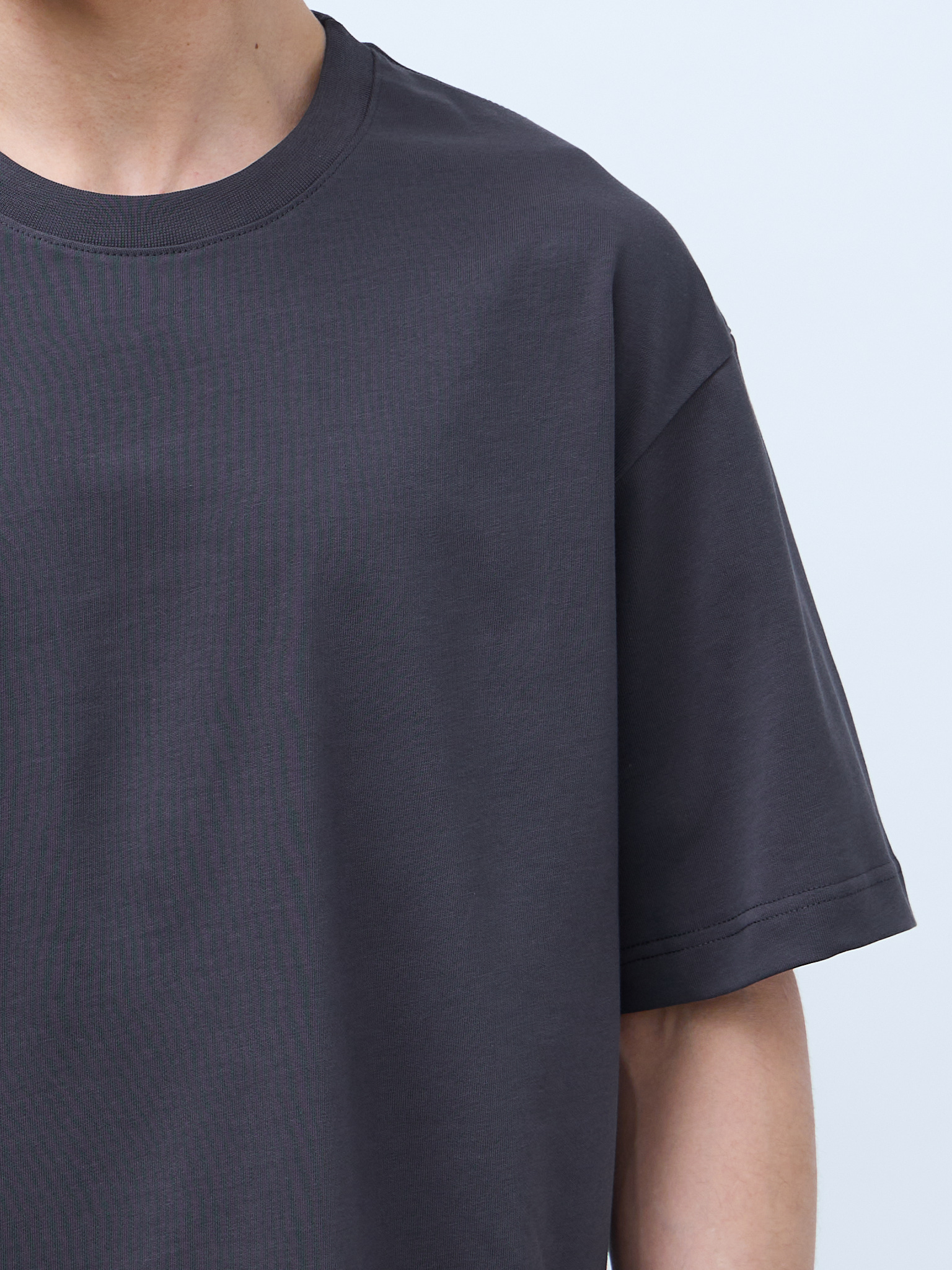 Футболка оверсайз (графит) 230 г