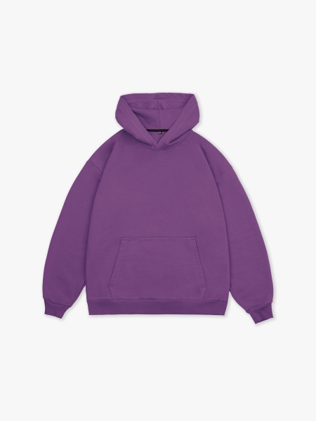 Худи оверсайз без начеса (базиликовый)