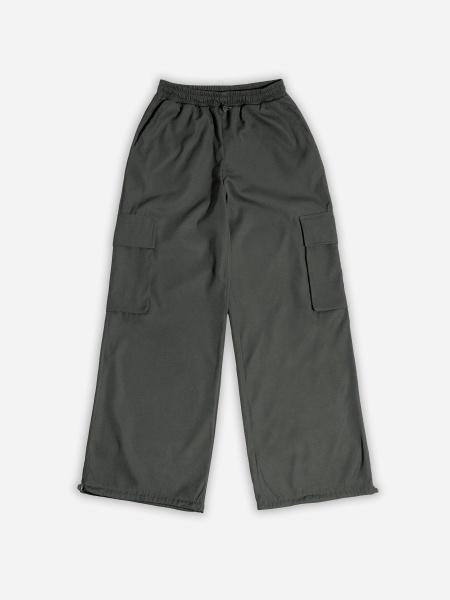 Брюки женские карго (серо-зеленый)