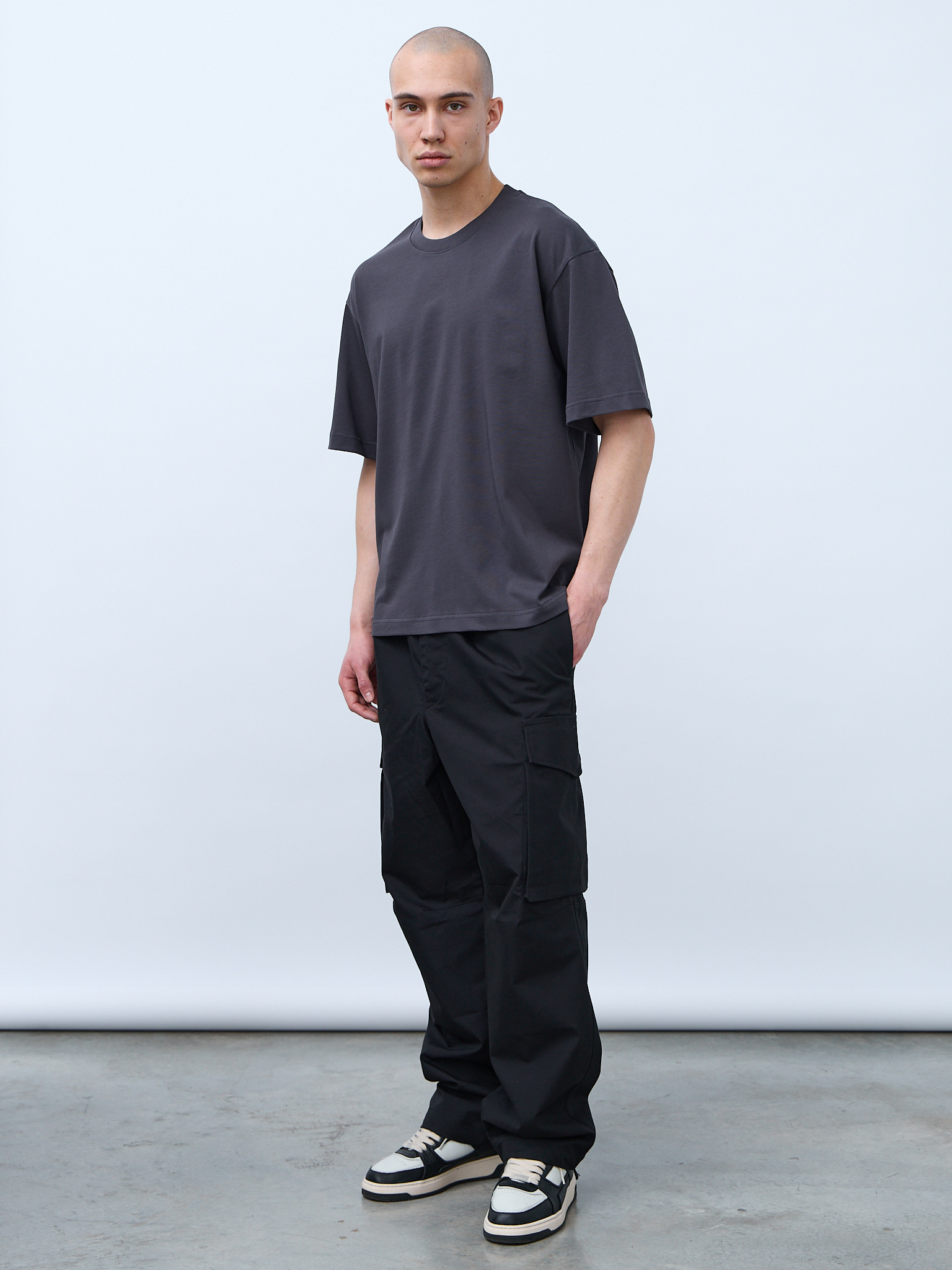 Футболка оверсайз (графит) 230 г