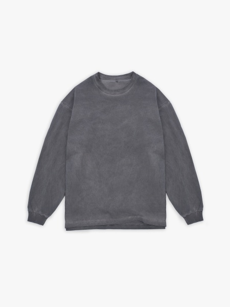 Лонгслив крашеный (серый) 230 г