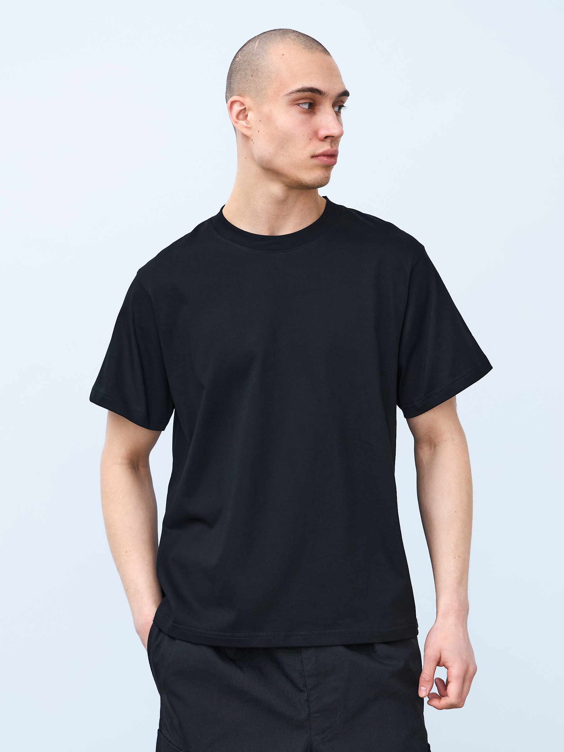 Футболка стандарт (черный) 190 г