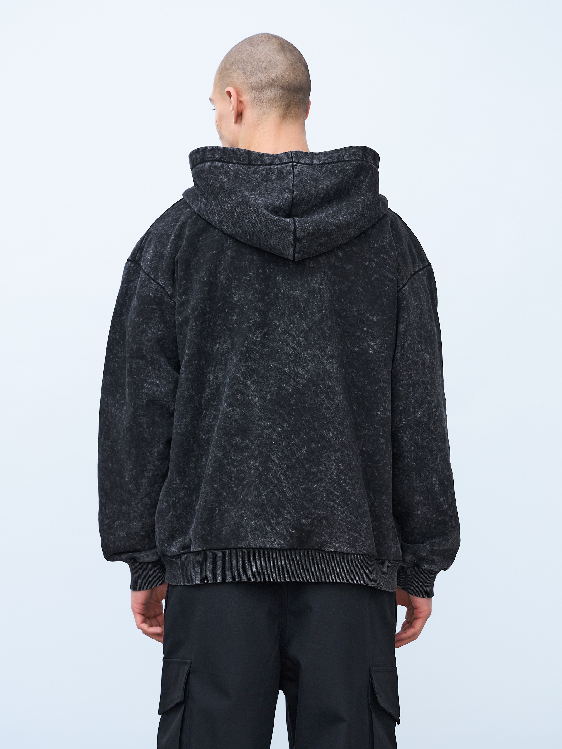 Худи зип Garment dyed 380 г 