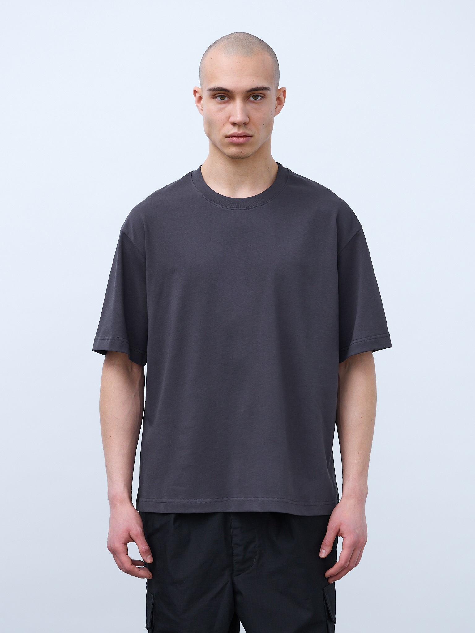 Футболка оверсайз (графит) 230 г